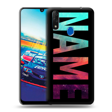 Силиконовый чехол на ZTE Blade V10 с принтом NAME