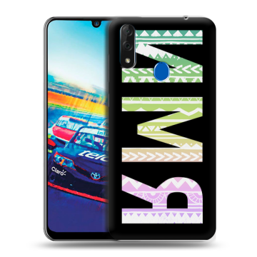 Силиконовый чехол на ZTE Blade V10 с принтом ИМЯ