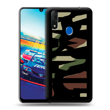 Силиконовый чехол на ZTE Blade V10 с принтом NAME