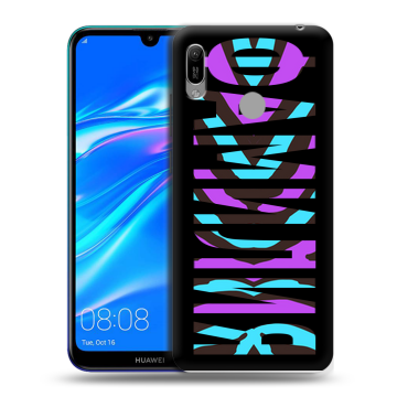 Силиконовый противоударный чехол на Huawei Y6 (2019) с принтом ФАМИЛИЯ