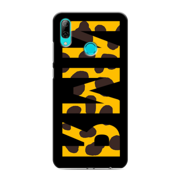 Силиконовый противоударный чехол на Huawei Y7 (2019) с принтом ИМЯ