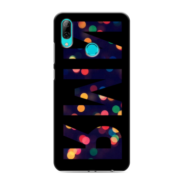 Силиконовый противоударный чехол на Huawei Y7 (2019) с принтом ИМЯ