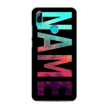Силиконовый противоударный чехол на Huawei Y7 (2019) с принтом NAME