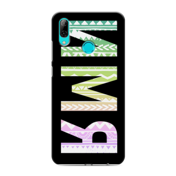 Силиконовый противоударный чехол на Huawei Y7 (2019) с принтом ИМЯ