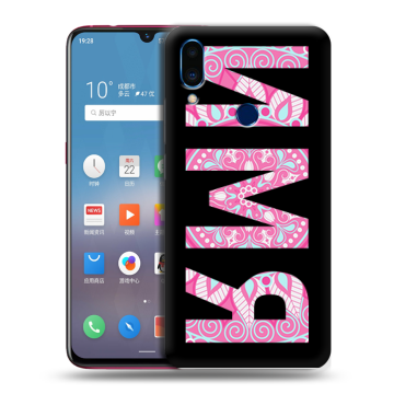 Пластиковый чехол на Meizu Note 9 с принтом ИМЯ