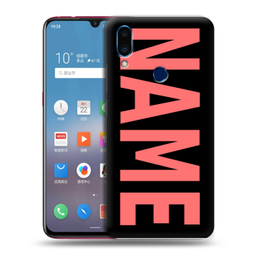 Пластиковый чехол на Meizu Note 9 с принтом NAME