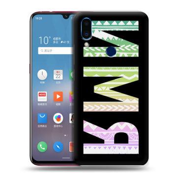 Пластиковый чехол на Meizu Note 9 с принтом ИМЯ