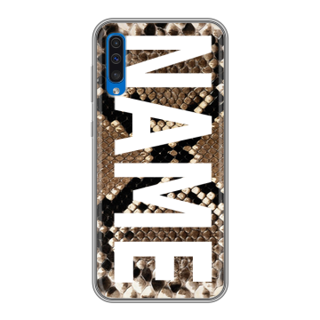 Силиконовый чехол на Samsung Galaxy A50 с принтом NAME