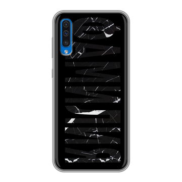 Силиконовый чехол на Samsung Galaxy A50 с принтом ФАМИЛИЯ