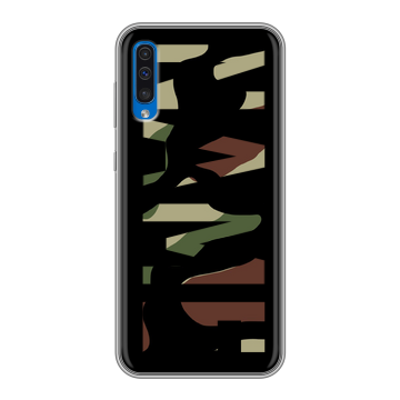 Силиконовый чехол на Samsung Galaxy A50 с принтом NAME