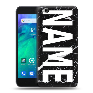 Силиконовый чехол на Xiaomi RedMi Go с принтом NAME
