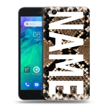 Силиконовый чехол на Xiaomi RedMi Go с принтом NAME