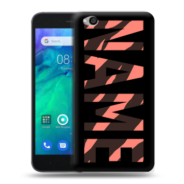 Силиконовый чехол на Xiaomi RedMi Go с принтом NAME