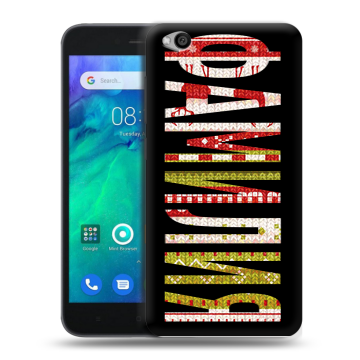 Силиконовый чехол на Xiaomi RedMi Go с принтом ФАМИЛИЯ