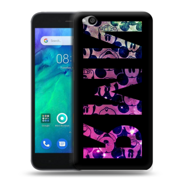 Силиконовый чехол на Xiaomi RedMi Go с принтом ИМЯ