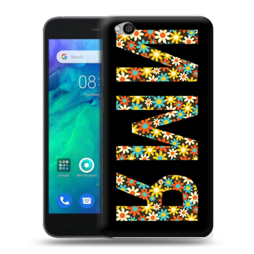 Силиконовый чехол на Xiaomi RedMi Go с принтом ИМЯ