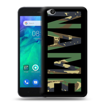 Силиконовый чехол на Xiaomi RedMi Go с принтом NAME