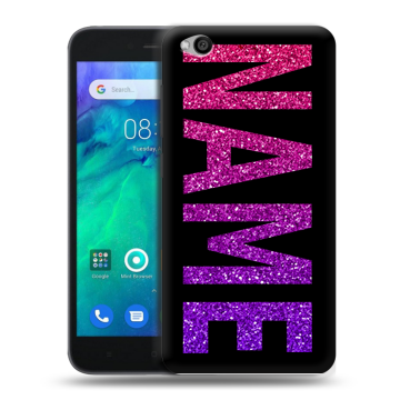 Силиконовый чехол на Xiaomi RedMi Go с принтом NAME
