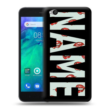 Силиконовый чехол на Xiaomi RedMi Go с принтом NAME