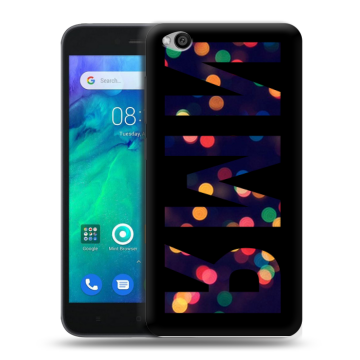 Силиконовый чехол на Xiaomi RedMi Go с принтом ИМЯ