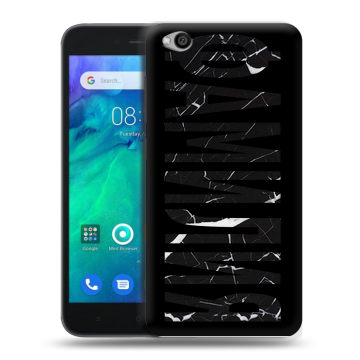Силиконовый чехол на Xiaomi RedMi Go с принтом ФАМИЛИЯ