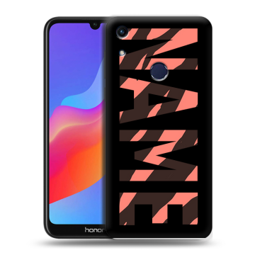 Силиконовый противоударный чехол на Huawei Honor 8A с принтом NAME
