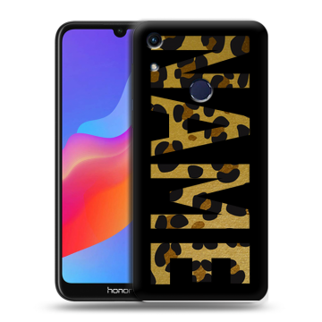 Силиконовый противоударный чехол на Huawei Honor 8A с принтом NAME