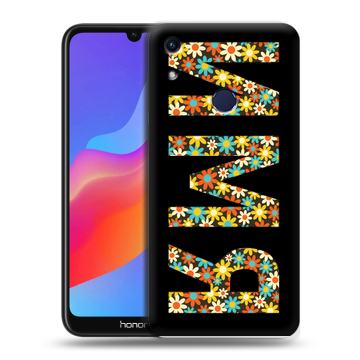 Силиконовый противоударный чехол на Huawei Honor 8A с принтом ИМЯ