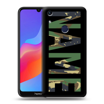 Силиконовый противоударный чехол на Huawei Honor 8A с принтом NAME