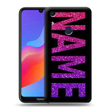 Силиконовый противоударный чехол на Huawei Honor 8A с принтом NAME