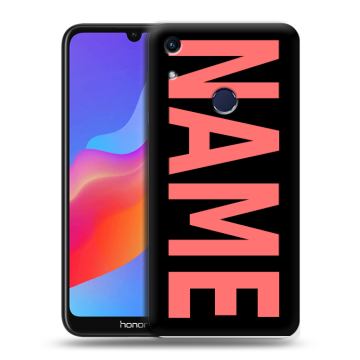 Силиконовый противоударный чехол на Huawei Honor 8A с принтом NAME