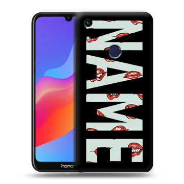 Силиконовый противоударный чехол на Huawei Honor 8A с принтом NAME