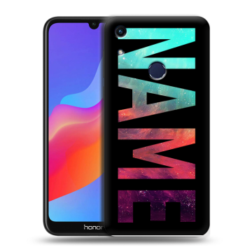 Силиконовый противоударный чехол на Huawei Honor 8A с принтом NAME