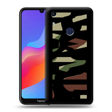 Силиконовый противоударный чехол на Huawei Honor 8A с принтом NAME