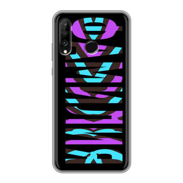 Силиконовый чехол на Huawei P30 Lite с принтом ФАМИЛИЯ