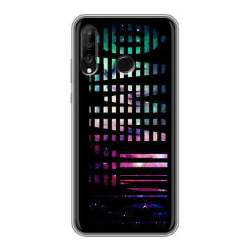 Силиконовый чехол на Huawei P30 Lite с принтом ФАМИЛИЯ