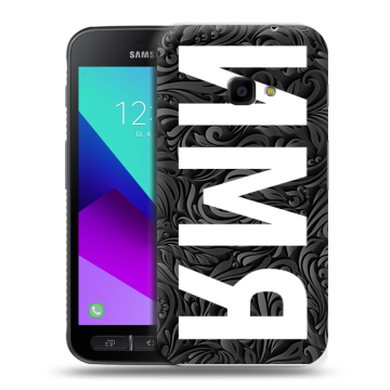 Пластиковый чехол на Samsung Galaxy Xcover 4 с принтом ИМЯ