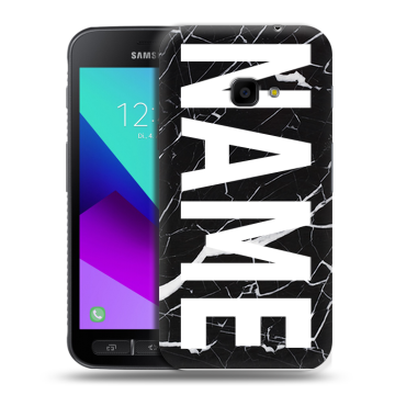Пластиковый чехол на Samsung Galaxy Xcover 4 с принтом NAME