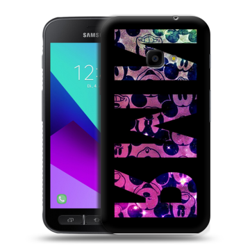 Пластиковый чехол на Samsung Galaxy Xcover 4 с принтом ИМЯ