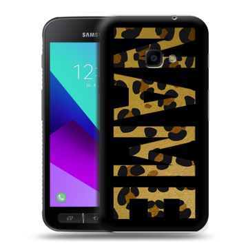 Пластиковый чехол на Samsung Galaxy Xcover 4 с принтом NAME
