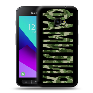 Пластиковый чехол на Samsung Galaxy Xcover 4 с принтом ФАМИЛИЯ