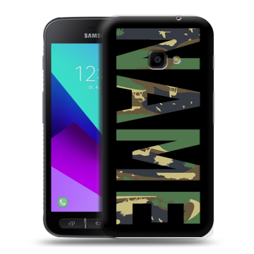 Пластиковый чехол на Samsung Galaxy Xcover 4 с принтом NAME