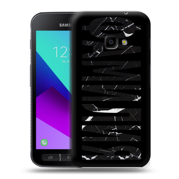 Пластиковый чехол на Samsung Galaxy Xcover 4 с принтом ФАМИЛИЯ