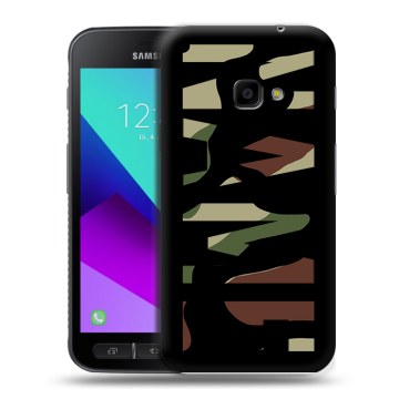 Пластиковый чехол на Samsung Galaxy Xcover 4 с принтом NAME