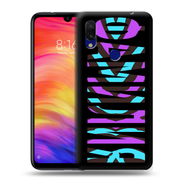 Силиконовый противоударный чехол на Xiaomi RedMi 7 с принтом ФАМИЛИЯ