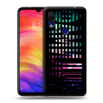 Силиконовый противоударный чехол на Xiaomi RedMi 7 с принтом ФАМИЛИЯ