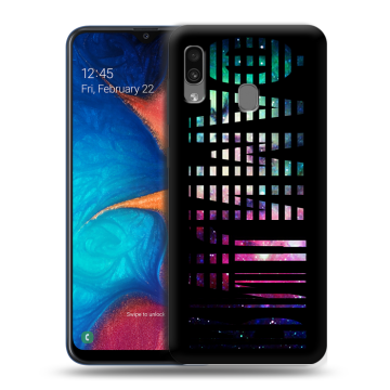 Силиконовый чехол на Samsung Galaxy A20 с принтом ФАМИЛИЯ