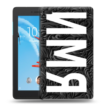 Силиконовый чехол на Lenovo Tab E7 с принтом ИМЯ