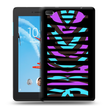 Силиконовый чехол на Lenovo Tab E7 с принтом ФАМИЛИЯ