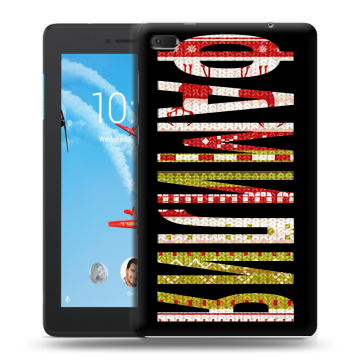 Силиконовый чехол на Lenovo Tab E7 с принтом ФАМИЛИЯ